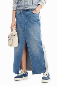 Desigual/デシグアル Desigual ハイブリッドデニムミディスカート/506951755