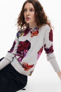 Desigual/デシグアル Desigual MAXFLOWER SCRIBBLELACROI ヘビーゲージプルオーバー/506951788