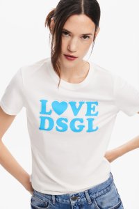 Desigual/デシグアル Desigual フレーズがプリントされた半袖Tシャツ/506951846