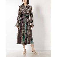 Desigual/デシグアル Desigual カスケードプラントのミディドレス/506951923
