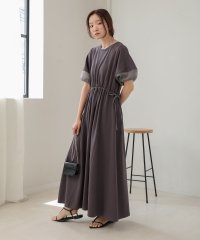 Bab/バブ Bab 前後2WAY袖オーガンジーフレアーワンピース/506953263
