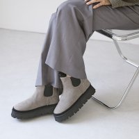carino/モード エ ジャコモ カリーノ MODE ET JACOMO carino 本革ムートン サイドゴアショートブーツ/506953473