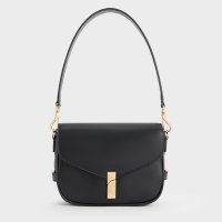 CHARLES & KEITH/Aurelia オレリア メタリックアクセントサドルバッグ/506954453