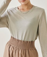 Ranan/ラナン RANAN 長袖ラメTシャツ/506692948