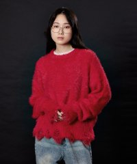 M TO R/BROKEN SHAGGY KNIT PULLOVER/506924914