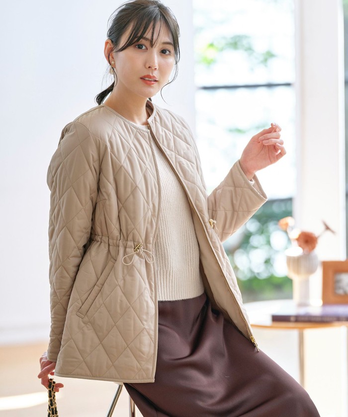 anysis エニィスィス　撥水　キルティングジップアウター　手袋付けて セール 20%OFF】【撥水】キルティングジップ アウター(506941809