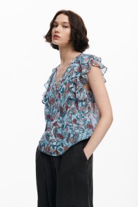 Desigual/デシグアル Desigual VOLANTESMANGA ブラウスショートスリーブ/506951970