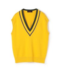 CABaN /CABaN コットンカシミヤ ストライプVネックベスト/506953160