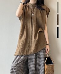 ARGO TOKYO/アルゴトウキョウ ARGO TOKYO Side Slit Sleeveless Rinen Blouse 23065サイドスリットスリーブレスリネンブラウス/506953212