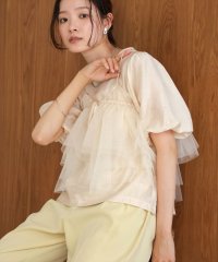 Bab/バブ Bab チュールビスチェ＋ボリュームスリーブブラウスSET/506953264