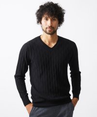 MICHEL KLEIN HOMME/ダイヤ柄Vネックニット/506956007