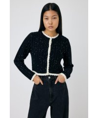 moussy/GLITTER ニットカーディガン/506956028