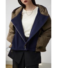 AZUL by moussy/異素材切替キルティングコート/506956090