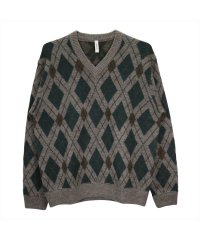 Pitta Re:)/ピッタリ Pitta Re:) 【Pitta Re:)】 モヘヤアーガイルセーター メンズ/506961863