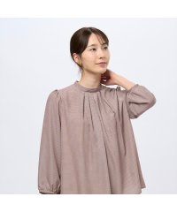 TOKYO SHIRTS/トーキョーシャツ TOKYO SHIRTS 前タックプリントブラウス 長袖 レディース/506961878