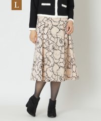 TO BE CHIC(L SIZE)/【L】ラインカメリアプリント スカート/506883104