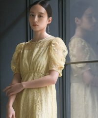 GIRL/ガール GIRL パフスリーブ総レースフレア ロング丈 結婚式 ワンピース パーティードレス/506948693