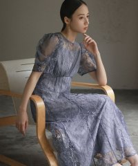 GIRL/ガール GIRL パフスリーブ総レースフレア ロング丈 結婚式 ワンピース パーティードレス/506948693