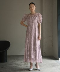 GIRL/ガール GIRL パフスリーブ総レースフレア ロング丈 結婚式 ワンピース パーティードレス/506948693