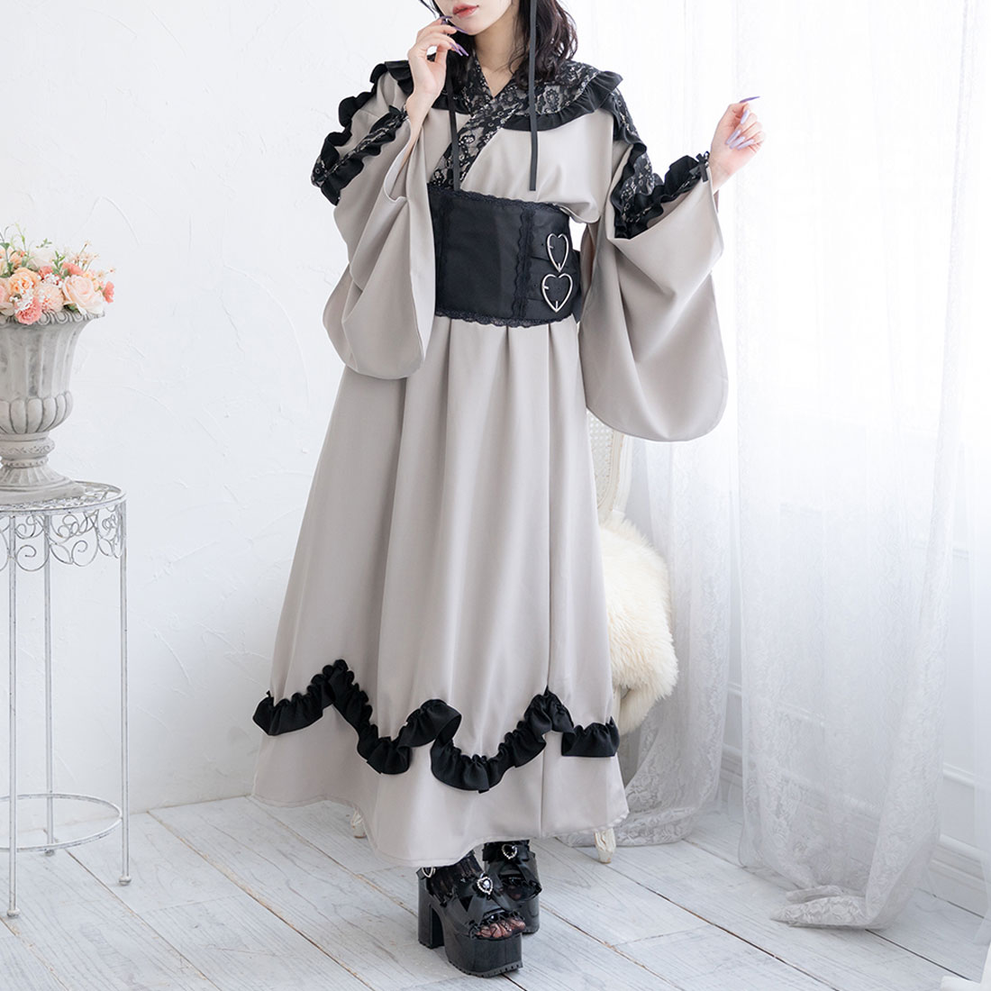ユメテンボウ 夢展望 フリルレースプリンセス浴衣(506964207 ユメテンボウ 夢展望 フリルレースプリンセス浴衣(506964207