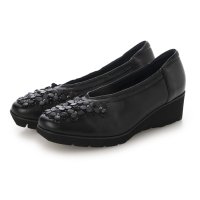 BEAUFORT/ビューフォート BeauFort フラワーモチーフVカットウエッジパンプス/506966362