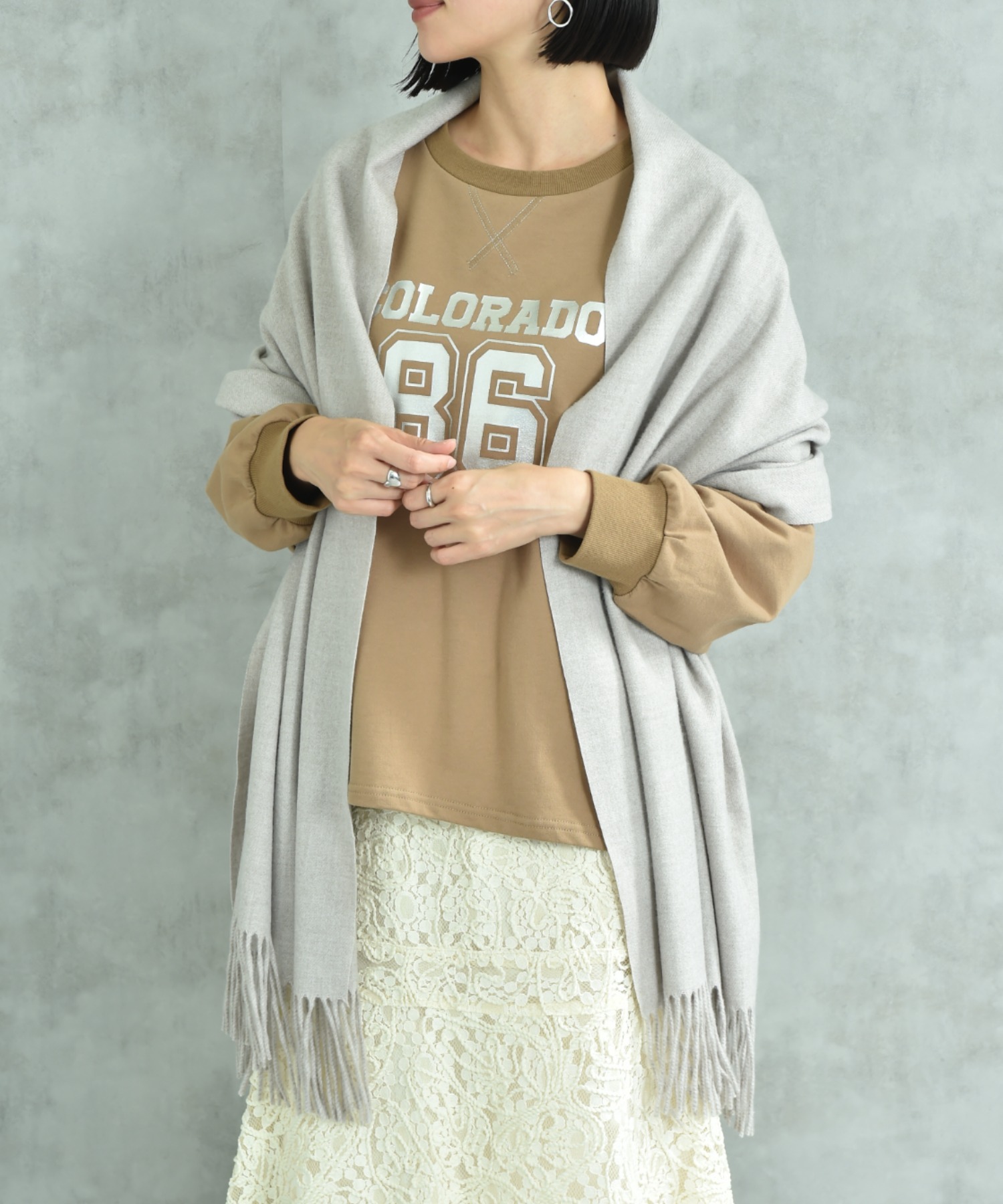 ICB アンゴラ　カシミヤ　ベージュ キャメル ピュアカシミヤ チェスターコート / ICB | ファッション通販