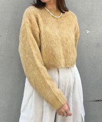 NICOLE CLUB/モヘアタッチニットプルオーバー/506897936