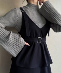 JUNOAH/ジュノア JUNOAH Vネックジャンスカキャミワンピース/506921373