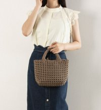 Tomieco/トミエコ Tomieco 編み込みバッグ トートバッグ メッシュ 夏バッグ/506949152