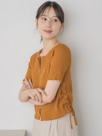 RETRO GIRL/レトロガール RETRO GIRL 裾ドロストZIPカーデ/506949513