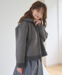 Feroux/リバーシブル ムートンボアコート/506966897