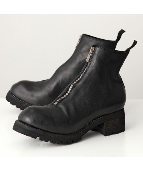 セール】GUIDI フロントジップブーツ PL1V メンズ ホースレザー セール】GUIDI フロントジップブーツ PL1V メンズ ホースレザー