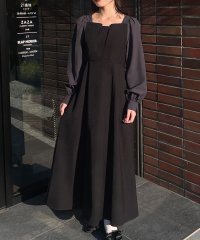 JUNOAH/ジュノア JUNOAH 異素材マーメイドワンピース/506967749