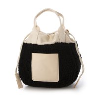 EARTH MADE/アースメイド EARTH MADE E6919 COLORFUL BOA POUCH TOTE(BLK)/506967970