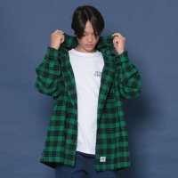 GLAZOS/グラソス GLAZOS フード付きチェックシャツ/506968289