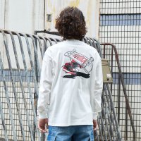 GLAZOS/グラソス GLAZOS 【NAUTICA】バックスケーターロゴ長袖Tシャツ/506968290