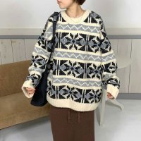 CRB/シーアールビー CRB ノルディック柄プルオーバー/506968338