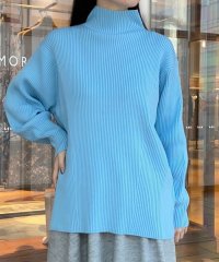 Ballsey/ウールポリエステルストレッチリブ ハイネックプルオーバー/506968398