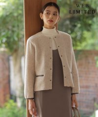 J.PRESS LADIES（LARGE SIZE）/【WEB限定】パイルジャージー ノーカラー ブルゾン/506968673