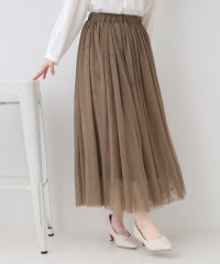 SHOO・LA・RUE/【セレモニーからデイリーまで】女性らしさあふれる チュールスカート/506972392