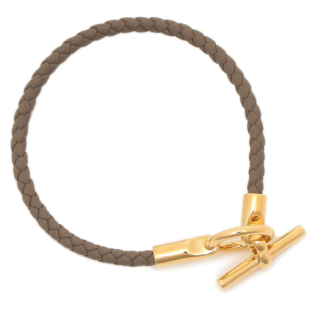 エルメス Hermes ブレスレット バングル ゴールド金具 グレー