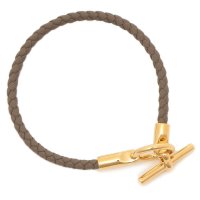 HERMES/エルメス Hermes ブレスレット バングル ゴールド金具 グレー ゴールド レディース HERMES H071681 F 18/506973089