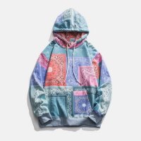 At Marvelous/アットマーベラス At Marvelous パネル ペイズリー スウェットパーカー メンズ プルパーカー トレーナー ストリートファッション ストリート系 バン/506973184