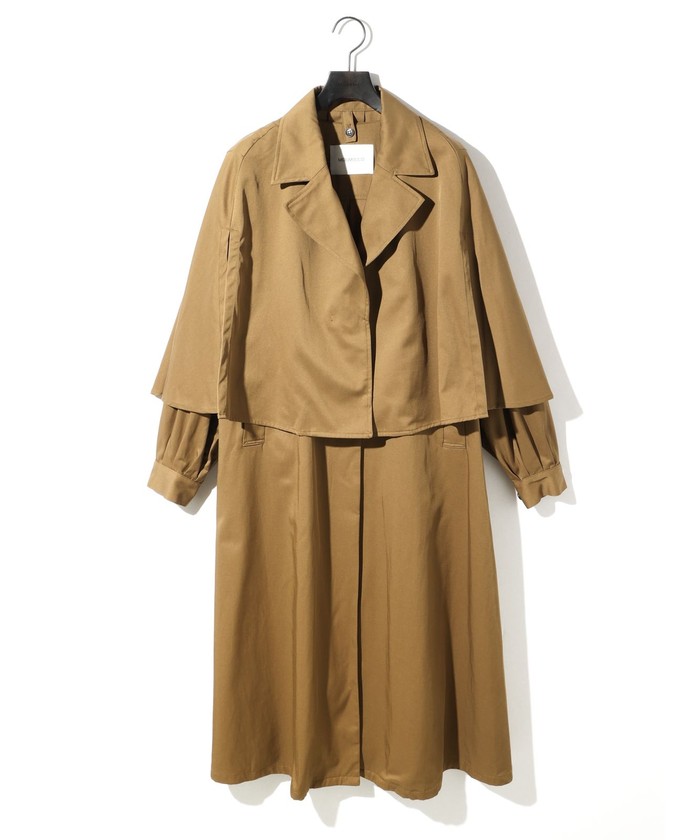 セール 40%OFF】MIDIUMISOLID for Ladies 3WAYケープコート セール 40%OFF】MIDIUMISOLID for Ladies 3WAYケープコート