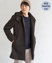 IKKA LOUNGE/【雑誌MonoMax12月号掲載】ウールライクニットステンカラーコート/506745947