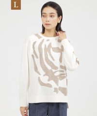 エヴェックス バイ クリツィア　Lサイズ/【L】【30周年記念アイテム】【カタログ掲載品】タイガーインターシャプルオーバーニット/506883227