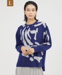エヴェックス バイ クリツィア　Lサイズ/【L】【30周年記念アイテム】【カタログ掲載品】タイガーインターシャプルオーバーニット/506883227