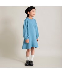 branshes/【WEB限定/DRC/やわらか薄手裏毛】裾フレア切替・袖ボリューム長袖ワンピース/506972957