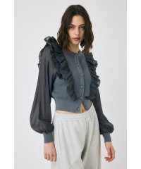 moussy/WOVEN FRILLS カーディガン/506974980