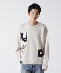 RoyalFlash/Guernika/Crash Knit sweater (Cell Division)/Beige/506975223